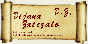 Dijana Zatezalo vizit kartica